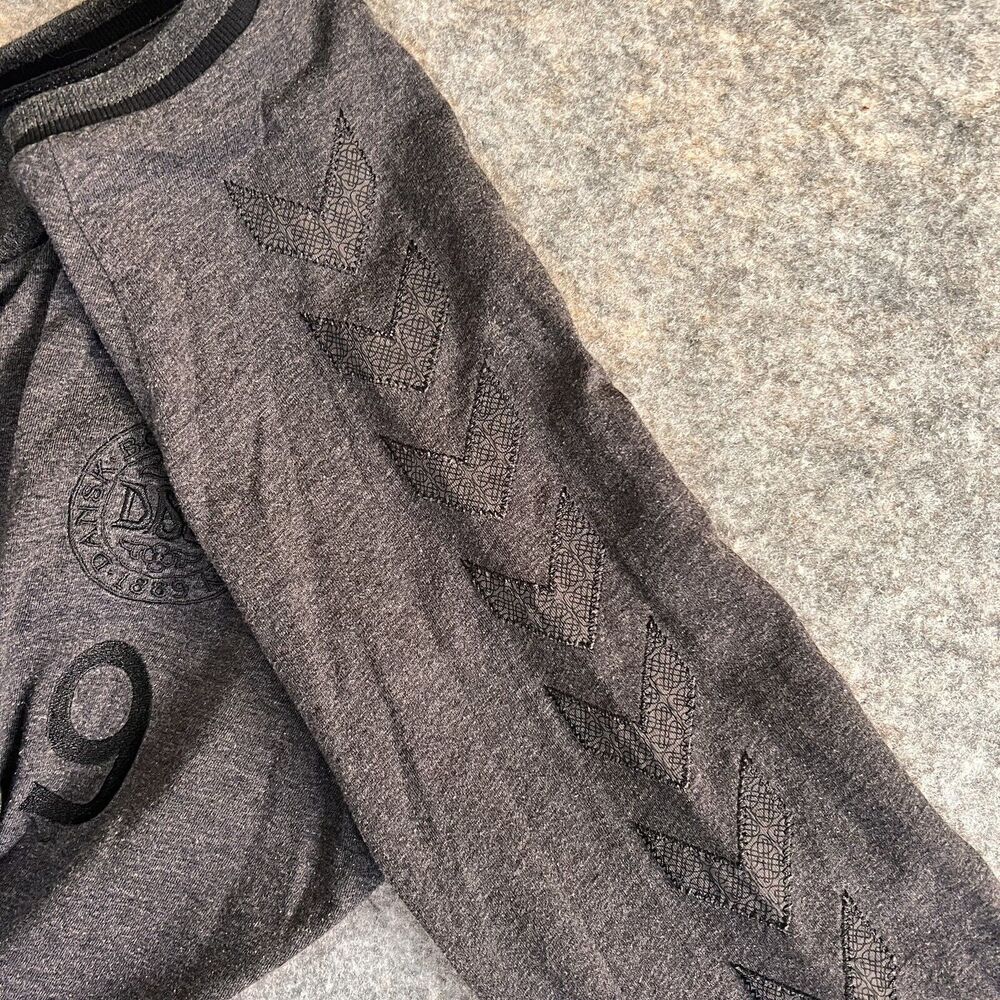 Hummel Denmark Football Heritage Shirt Men’s Large Grey 2018-19 Long Sleeve - Picture 8 of 9